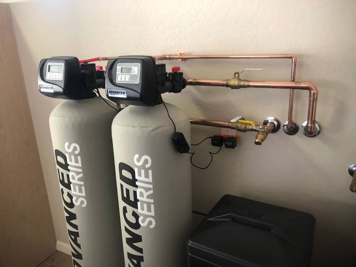 Water filtration and softener install in Peoria AZ